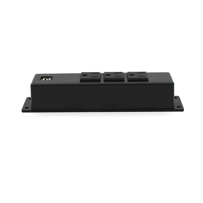 Enchufes de datos y alimentación montados en escritorio Desk Mounted Power and Data Sockets