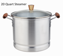Aluminum steamer to cook tamales for family party