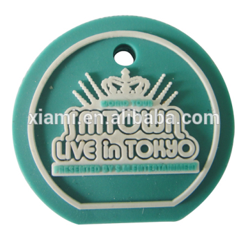 personlized design engraved kindly crown rubber custom key cover