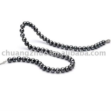 Fashion Shell Black Pearl Necklace Pendant