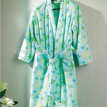 coral fleece bathrobe