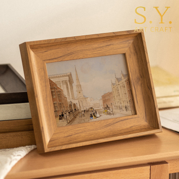 Natural Wood Grain Vintage Photo Frame