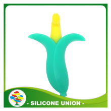 corn-shaped food grade silicone baby teether