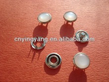 iron pearl prong snap button
