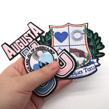 Custom Sorority Flower Emblem Iron-On Embroidery Patches