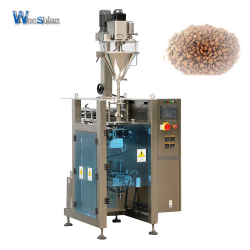 Máquina de embalagem vertical automática PVP1000 de alta qualidade para alimentos em grânulos de pipoca de grãos com balança de várias cabeças