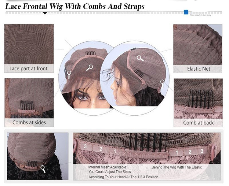 Queena hot sale 360 lace frontal wigs for black women, 100% hair human wig kinky curly