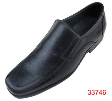 square toe business leather men shoes