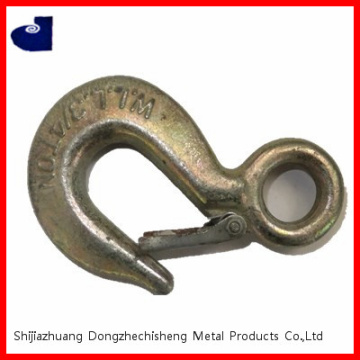 Galvanized steel rigging hardware hook