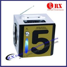 Portable wooden box computer speakers RX-i5