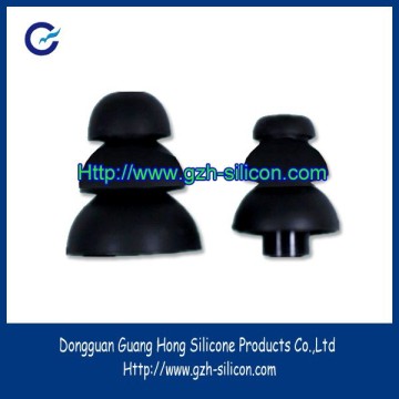 Customized silicone gel rubber three layers coating earbud covers