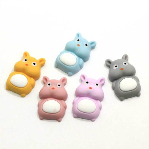 100 pièces résine mignon souris Hamster Animal japon poupée Flatback Cabochon jouet modèle Statue Figurine ornement Miniatures maison bricolage décor