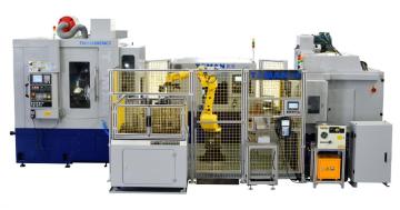 Intelligence gear cutting and manufacturing automation line