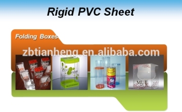 folding box clear rigid PVC plastic in sheet