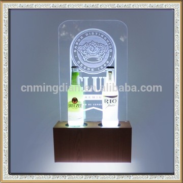acrylic lighting wine bottle display stand,LED bottle display stands,wine bottle display stand with led,