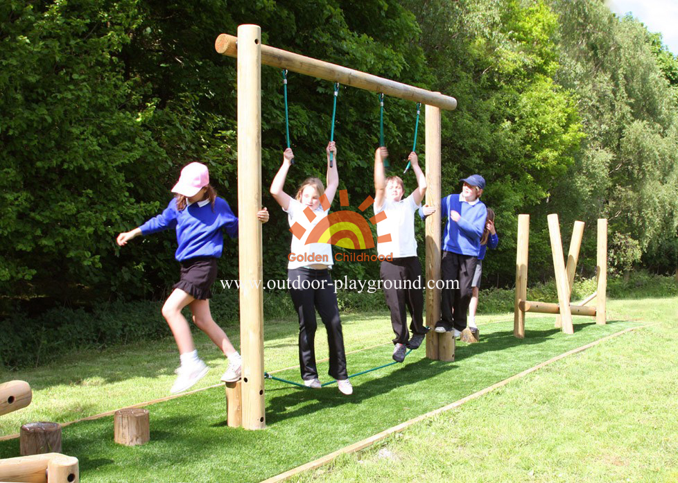 Body Balance Wooden Playground Structure