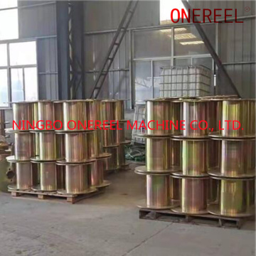 Flat steel bobbin mental spool for steel wire