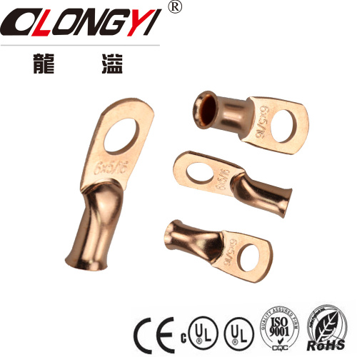 Baterya Tubular Cable Lug Purple Copper Ring Terminals