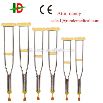 Aluminum underarm crutches