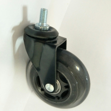 Polyurethane covering 75mm heavy duty caster wheels rollerblade for office chairs
