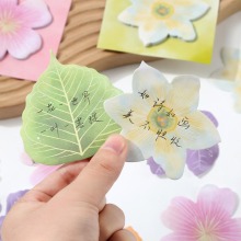 Kawaii Cartoon Sakura Leaf Memo Pads - 30 Sheets