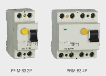 Dc 2p 63a Residual Current Device , Overload / Short Circuit Breakers For Industrial