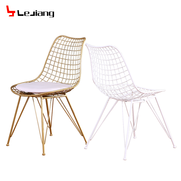 Free Sample Metal Modern Home Furniture Bertoia Bowl Guangdong Vintage Design Mesh White European Style Model Van Wire Chair