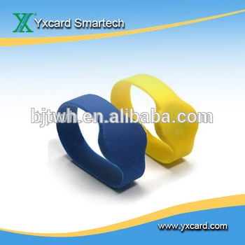 silicone wristband 13.56mhz hf rfid tag