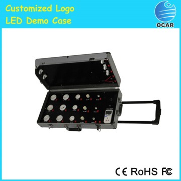 portable led light display case / led light test equipment / led light bulb display demo case