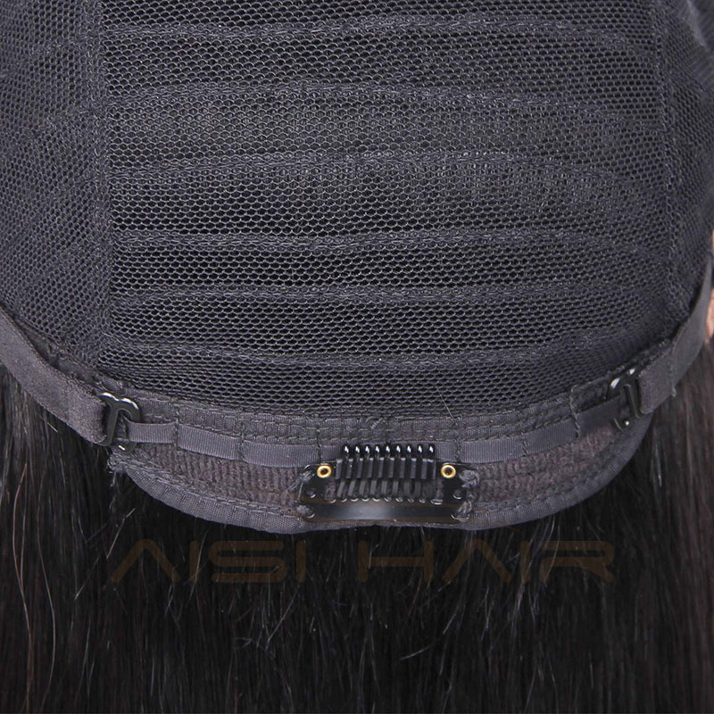 Aisi Hair Brazilian Human Hair Wigs For Black Women  Short Straight Black Human Hair Wigs With Bangs
