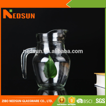 Wholesale clear glass pitcher
