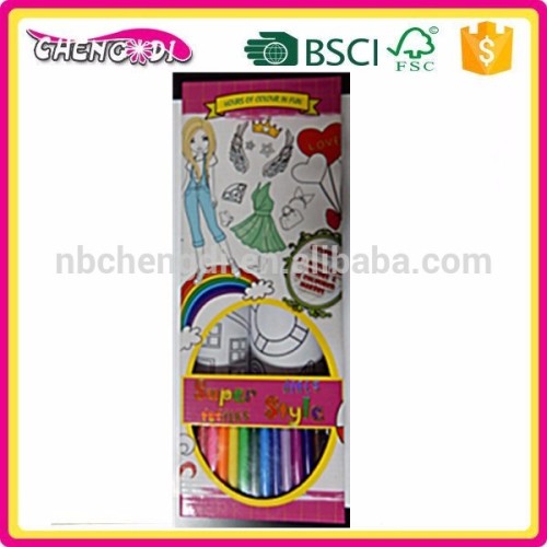 super style coiling block kids drawing art set jumbo roll coloring poster