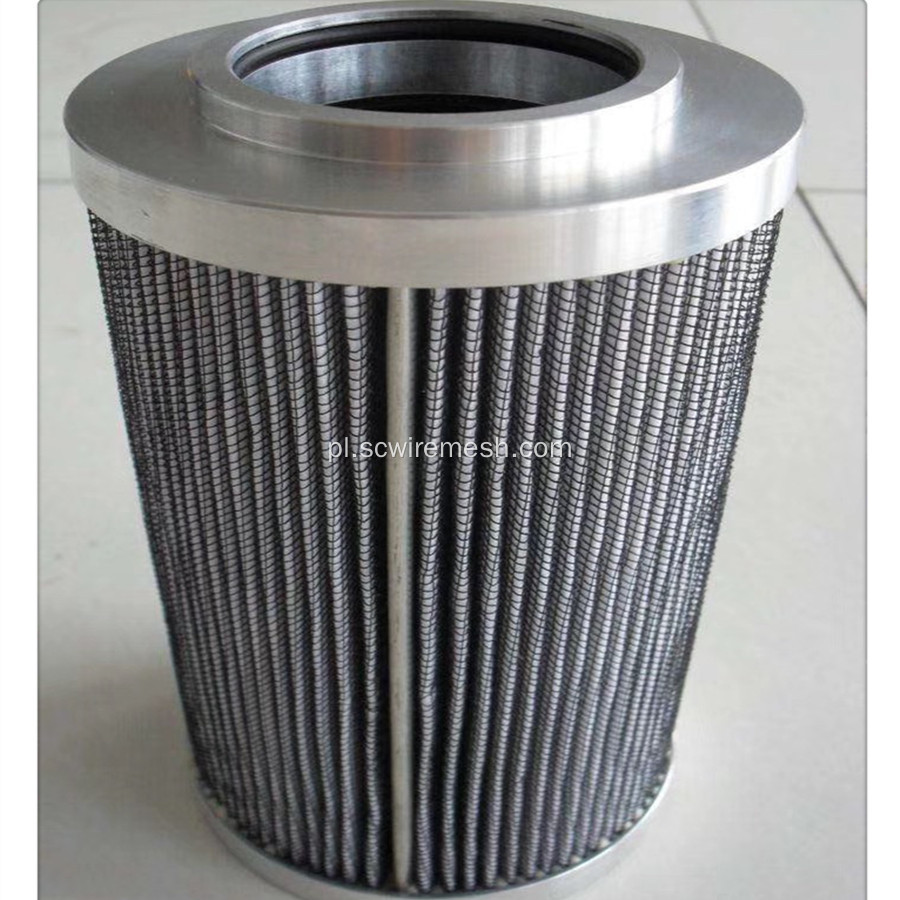 Przemysłowy wkład filtra proszkowego / powietrza ze stali nierdzewnej