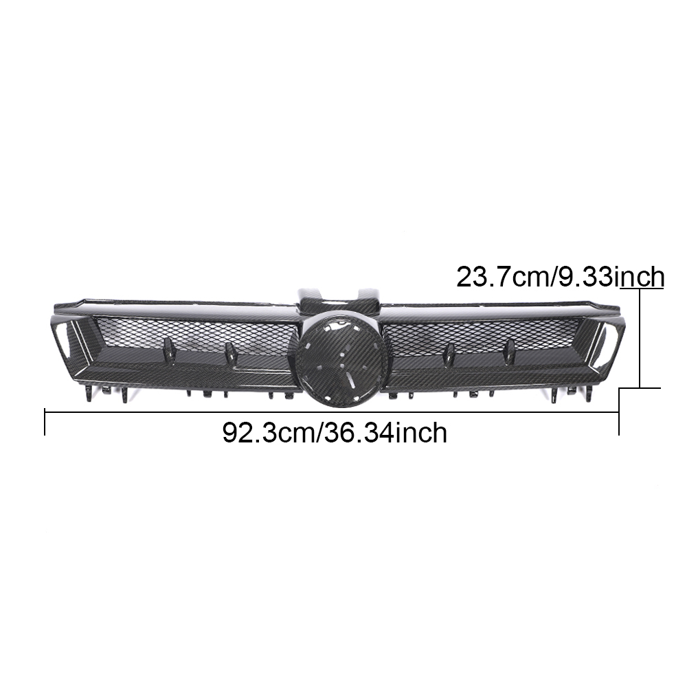 Modify Luxury Dry Carbon Fiber MK7 GTI Car Front Grill Grilles for Volkswagen GolfVII GTI/R R Line 4-Door 2014-2017