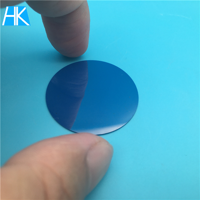 mirror polished blue green zirconia ceramic wafer disc