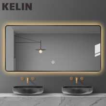 Manufacturer Smart Touch Antifog Dimming Bathroom Vanity Lighted Wall Mirror
