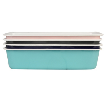 Rectangle Metal Bakeware Carbon Steel Baking Pan Enamel Product