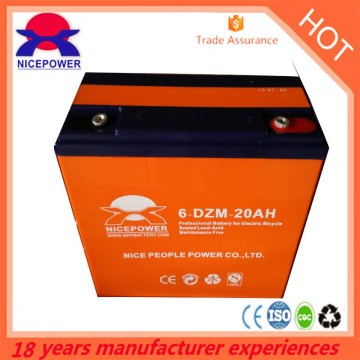 wholesale electric scooter battery rechargeable 12 volt 6-DZM-20