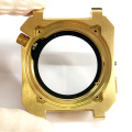 Golden Square Shape Watch Case For Watch