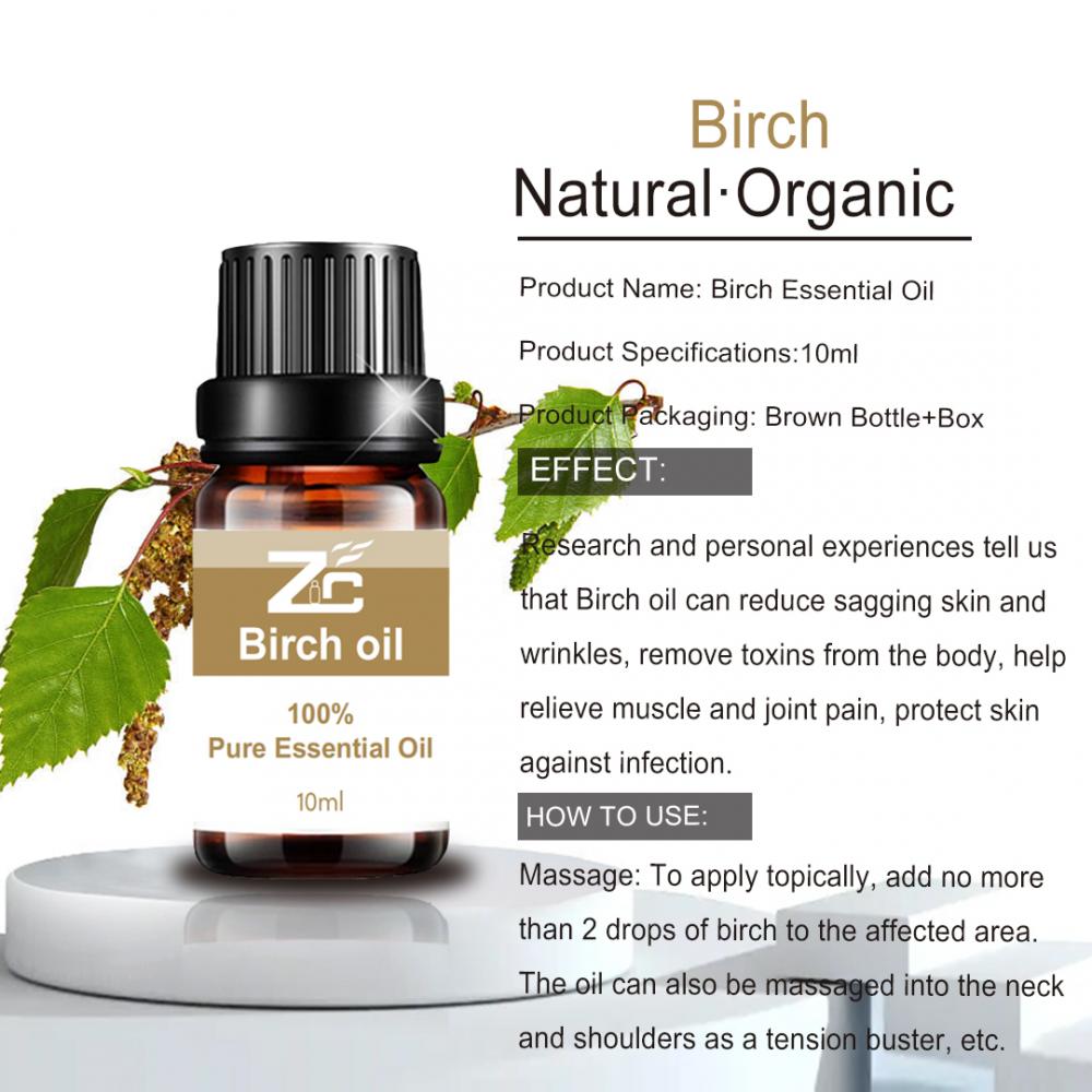 Top Quality Pure Birch Essential Oil for Aroma Massage