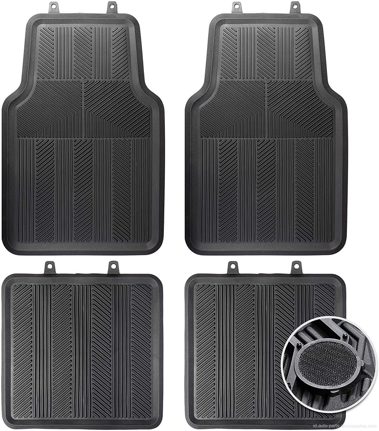 Non-Slip All Season Car Floor Mats Black