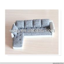 ho scale trains colorful Pottery Sofas,Miniature ceramic Sofa Furniture scene Model