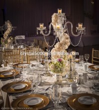 luxury crystal candelabra for wedding decoration