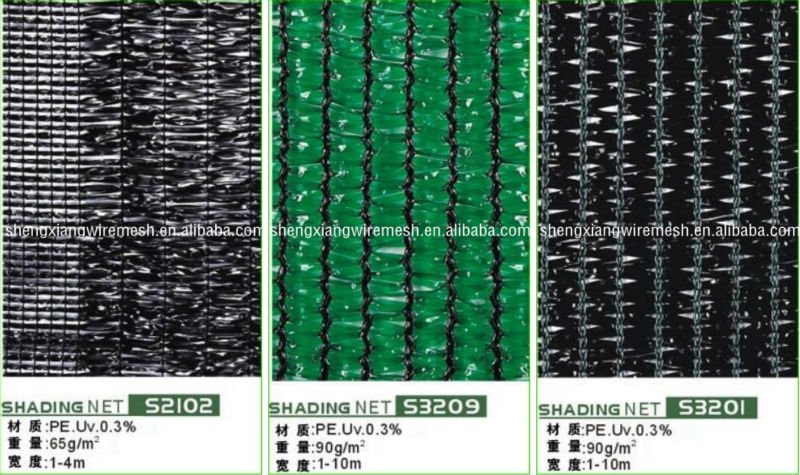 Factory supply 100% virgin HDPE green black color sun shade net for agriculture shade net