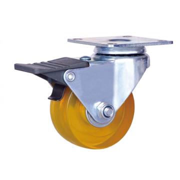 2 inch brake caster with PVC wheel