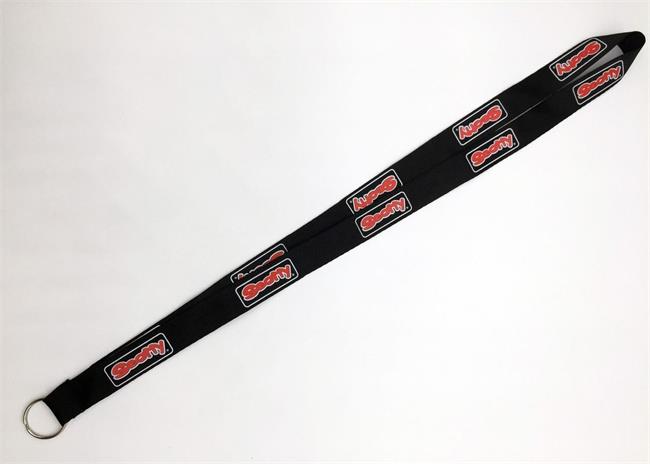 Black Color Silk Screen Lanyards