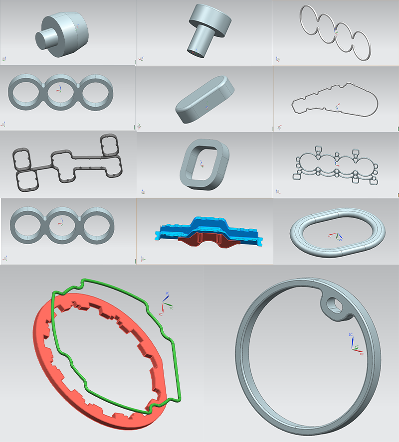 China Manufacture Rod Seal Rubber NBR PTFE HBTS GSJ STD Seal Step Seal For Hydraulic Buffer