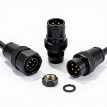 M12 Circular Connectors with Wiring Diagram