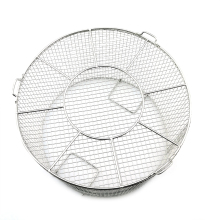 Support custom 304 stainless steel round storage basket with cleaning