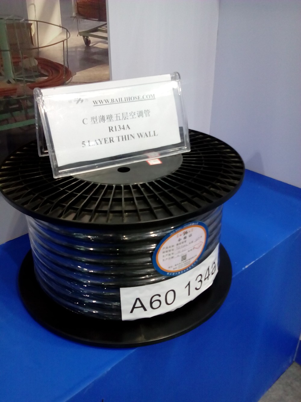 two polyester spiral barrier hose / air conditioning hose R134